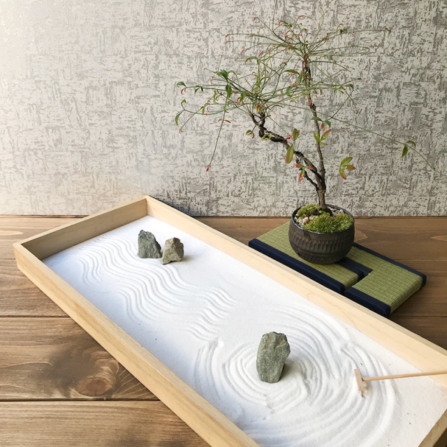 L字型ミニ畳】ミニ畳 2個セット たたみ 置き畳 和紙たたみ 枯山水 和風