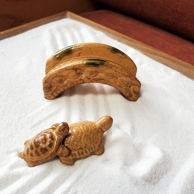 とある神社にある池の風景