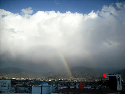 二重虹　ダブルレインボー