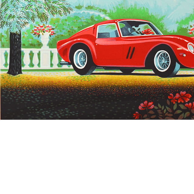 フランソワーズ・ド・ゲイル　Francoise de Gail 「ル・カバリエ」　オリジナル・リトグラフ 　画面左下の拡大