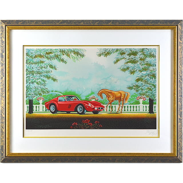 フランソワーズ・ド・ゲイル　Francoise de Gail 「ル・カバリエ」　オリジナル・リトグラフ 　額付　