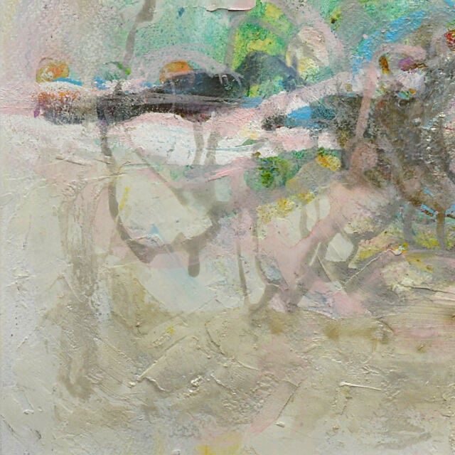 平林美奈子 絵画作品 「情景II」 ミクストメディア F6号のご