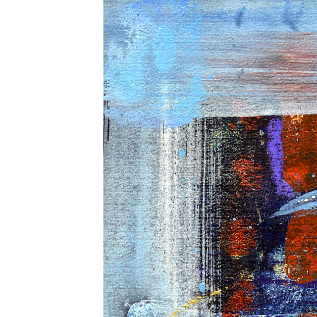 平林美奈子　絵画　風　ミクストメディア　2号　部分拡大（左上）