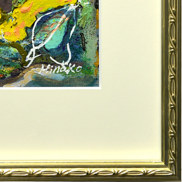 平林美奈子　絵画　メランコリー　ミクストメディア　2号　額縁デザイン