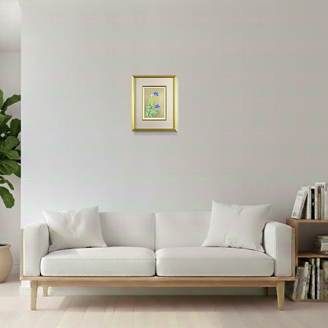 堀文子「桔梗」リトグラフ 直筆サイン入り｜絵画販売