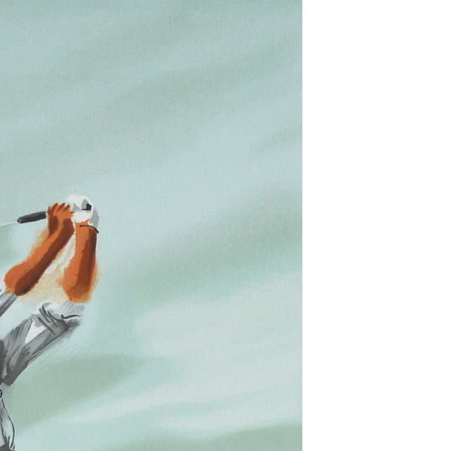 モーリス・フィロノー　Maurice FILLONNEAU 「スイング」　オリジナル・リトグラフ 　画面右上の拡大