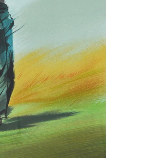 モーリス・フィロノー　Maurice FILLONNEAU 「スイング」　オリジナル・リトグラフ 　画面右下の拡大