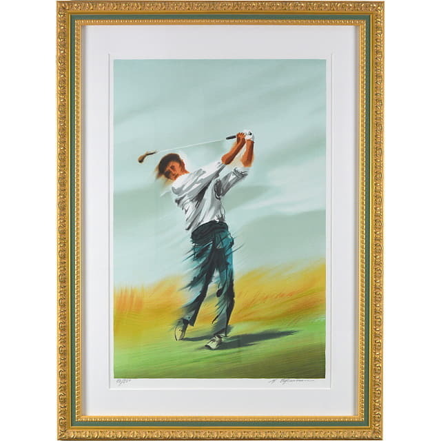 モーリス・フィロノー　Maurice FILLONNEAU 「スイング」　オリジナル・リトグラフ 　額付