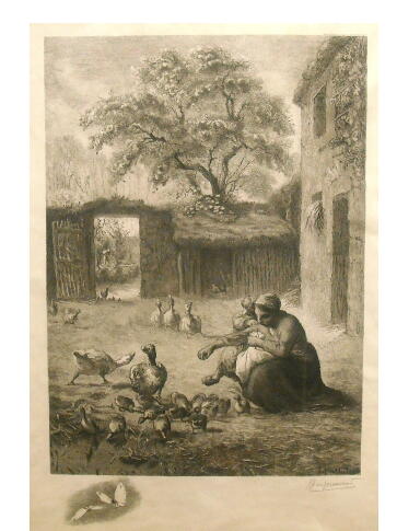 ジャン　フランソワ・ミレー、ブラックモン　銅版画