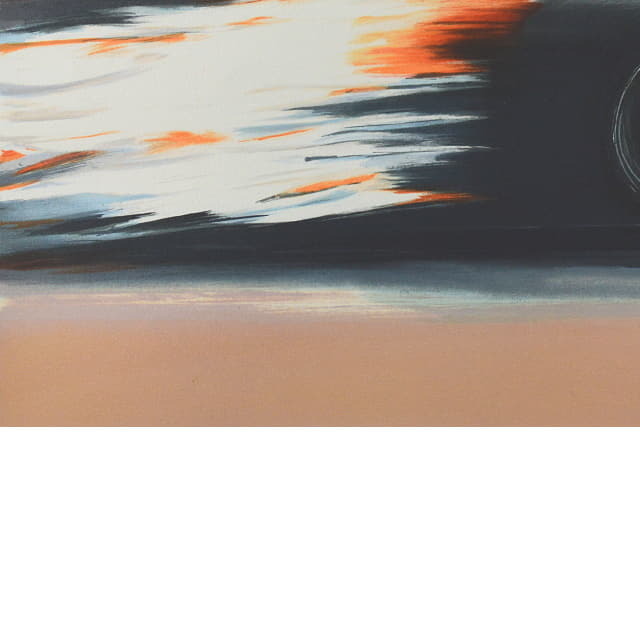 ピエ ール・ドートルロー　Pierre DOUTRELEAU 「F1」　オリジナル・リトグラフ 　画面左下の拡大