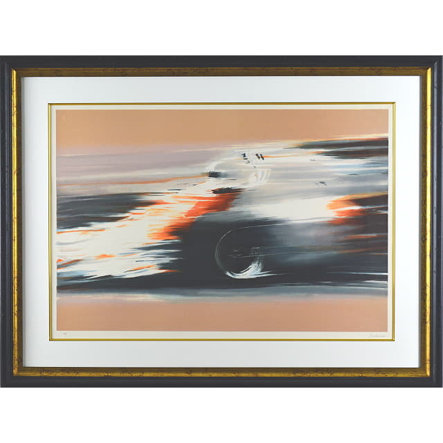 ピエ ール・ドートルロー　Pierre DOUTRELEAU 「F1」　オリジナル・リトグラフ 　額付　