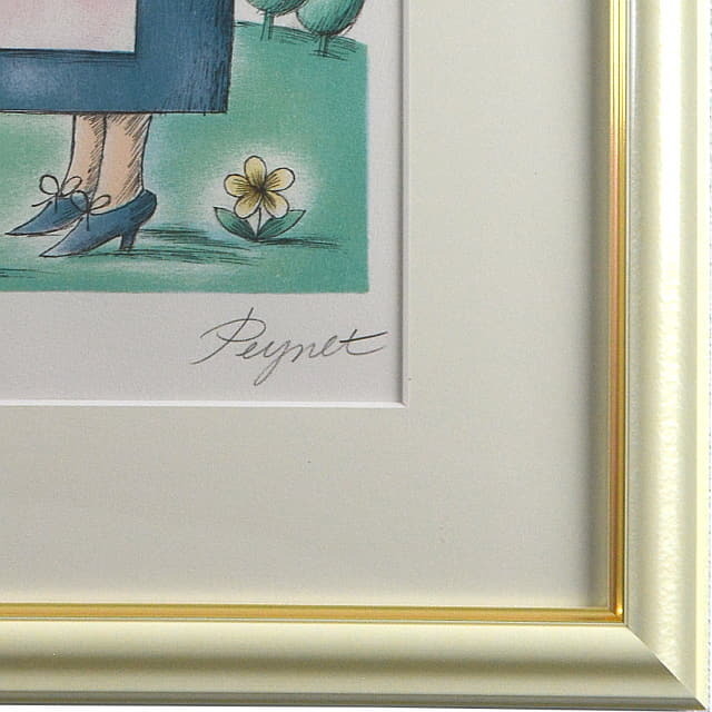 レイモン・ペイネ「おやつの時間」リトグラフ 直筆サイン入り｜絵画販売