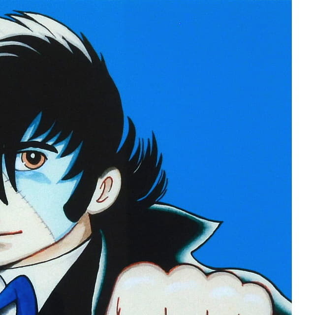 手塚治虫　てづかおさむ　ブラックジャックの絵　版画　画面右上の拡大