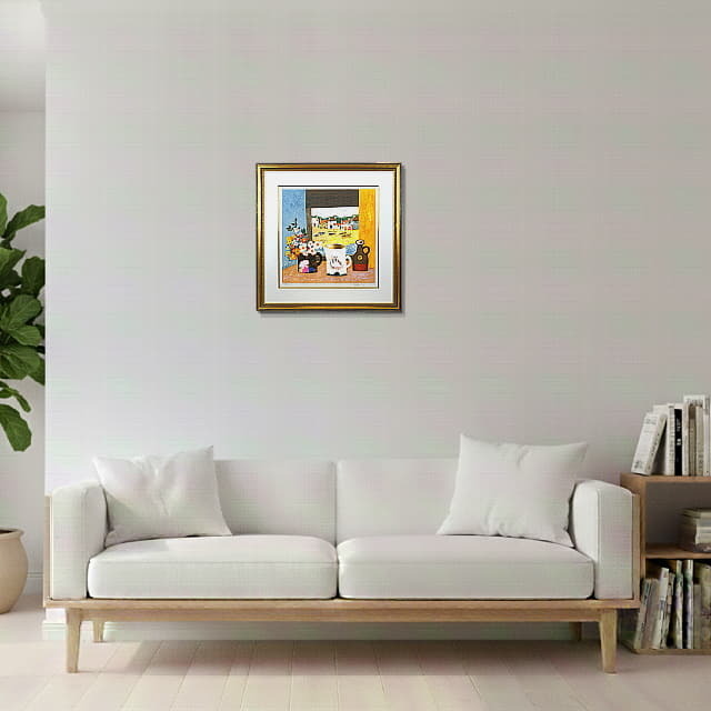 ブレンダ・キング「3羽のアヒル」リトグラフ 直筆サイン入｜絵画販売