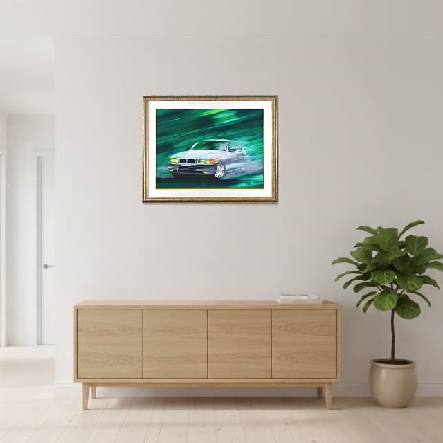 ヴィクトール・スパン「BMW」リトグラフ 直筆サイン入｜絵画販売