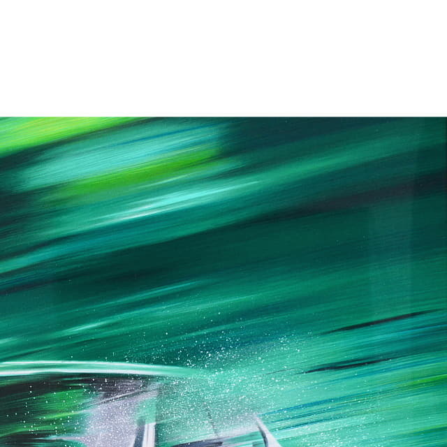 ヴィクトール・スパン　Victor SPAHN 「BMW」　オリジナル・リトグラフ 　画面右上の拡大