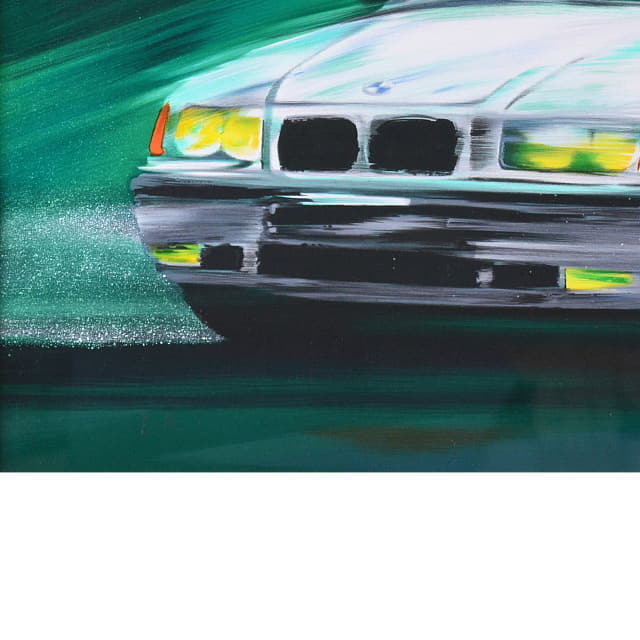 ヴィクトール・スパン「BMW」リトグラフ 直筆サイン入｜絵画販売