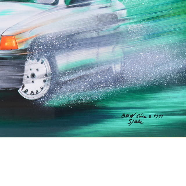 ヴィクトール・スパン　Victor SPAHN 「BMW」　オリジナル・リトグラフ 　画面右下の拡大