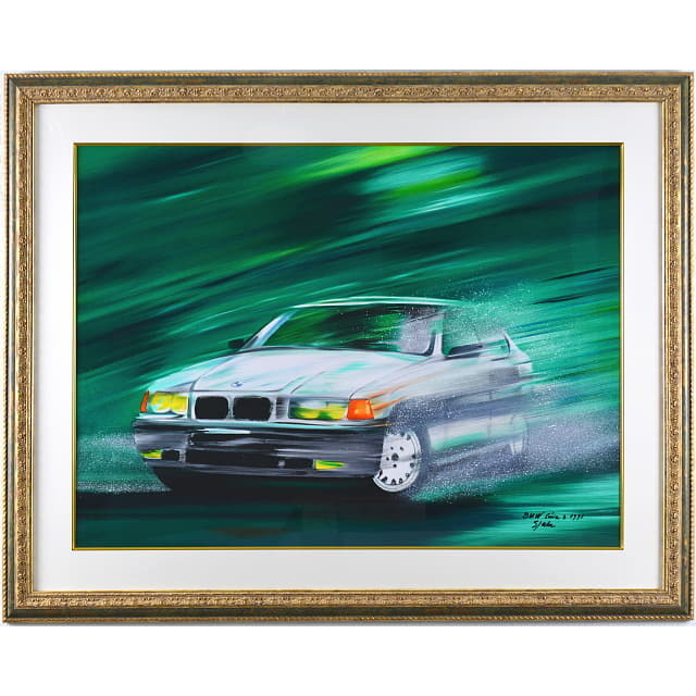 ヴィクトール・スパン　Victor SPAHN 「BMW」　オリジナル・リトグラフ 　額付