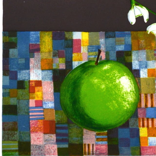 ブレンダ・キング「ユキノハナ」 オリジナル・リトグラフ 作家本人