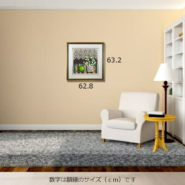 ブレンダ・キング「ユキノハナ」リトグラフ 直筆サイン入｜絵画販売