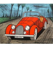 ベルナール・ビュッフェ　リトグラフ　作品　モーガン