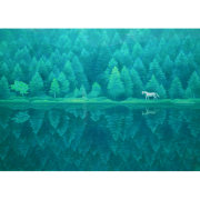 東山魁夷　緑響く　最高級複製画　彩美版(R)プレミアム