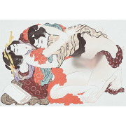 葛飾北斎　春画　波千鳥　願いがかなう　大塚巧藝