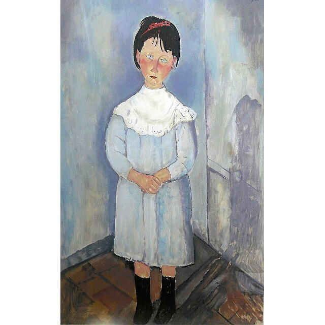 モディリアーニ　青い服の少女