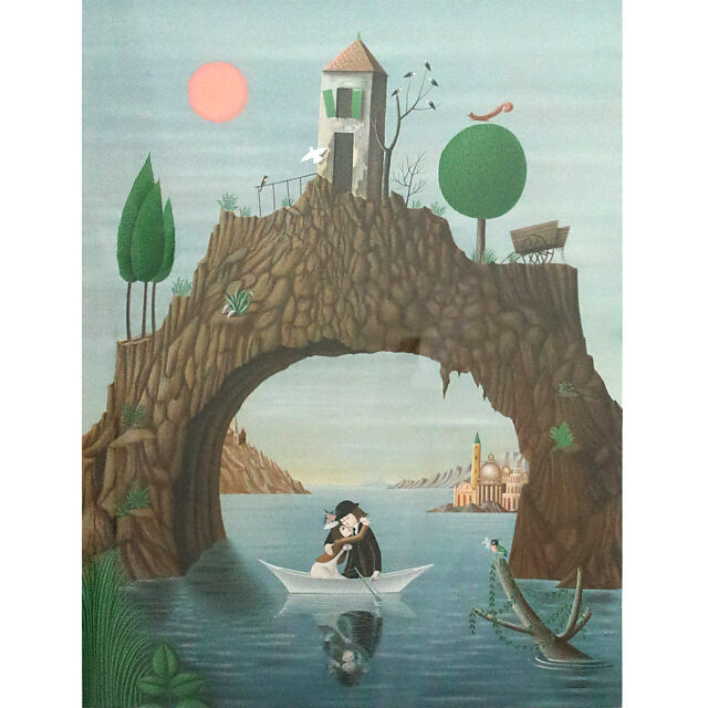 ペイネ　恋の湖　リトグラフ　日本ぶっくあーと