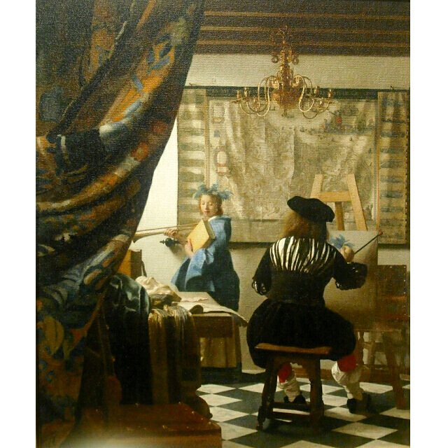 フェルメール　「絵画芸術」　複製画　大塚巧藝