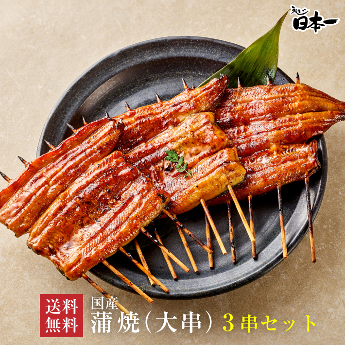 うなぎ蒲焼（大串）3串