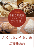 ★単品★ 令和5年度産　里山のうまいコシヒカリ10ｋｇ/玄米【二本松農園】