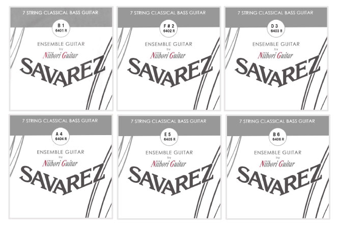 サバレス・ニイボリオリジナル/バス弦/6弦セット