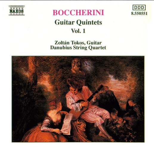 CD ボッケリーニ：ギター五重奏曲集 1 （トコシュ／ダニュビウス・クヮルテット）BOCCHERINI: Guitar Quintets, Vol. 1