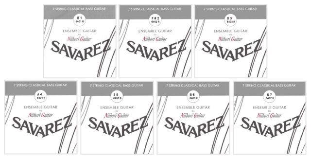 サバレス・ニイボリオリジナル/バス弦/7弦セット