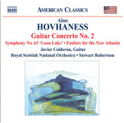 CD ホヴァネス：ニュー・アトランティスのためのファンファーレ／交響曲第63番／ギター協奏曲第2番（カルデロン／ロイヤル・スコティッシュ・ナショナル管／ロバートソン）HOVHANESS: Guitar Concerto No. 2 / Symphony No. 63 / Fanfare for the New Atlantis