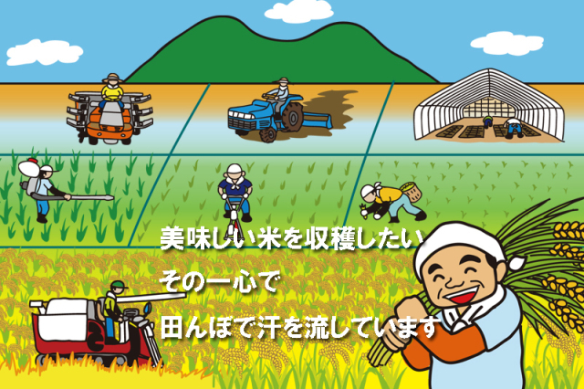 米の直売農家　阿部文吉