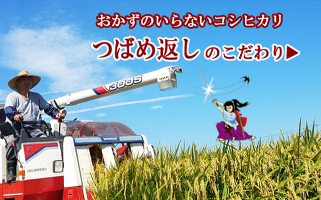 おかずのいらないコシヒカリ つばめ返し