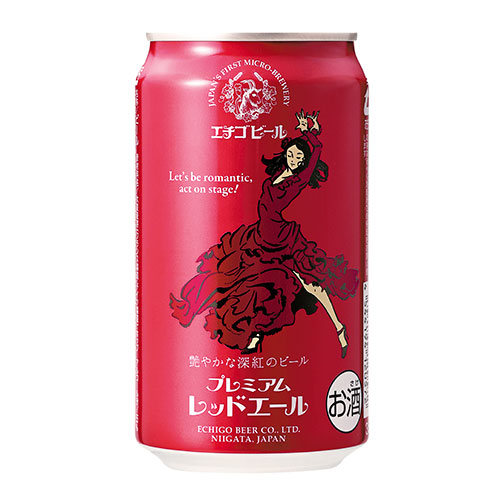 ［エチゴビール］プレミアムレッドエール缶：350ml×24本セット