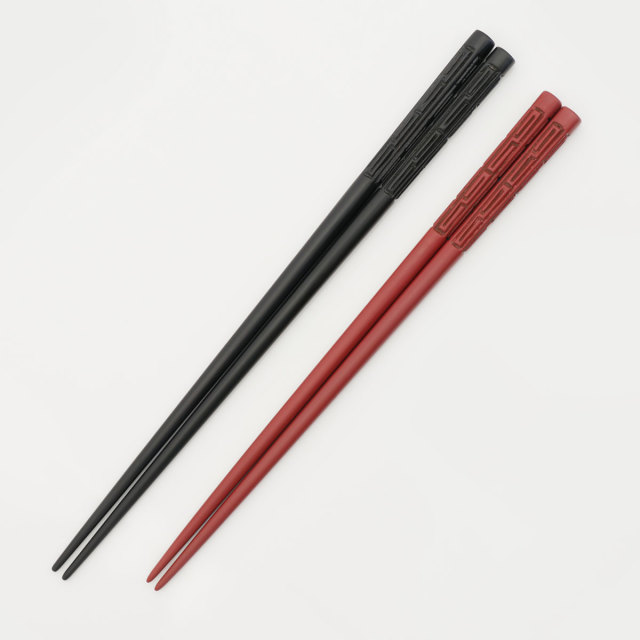 藤井漆工 夫婦箸 らいもん