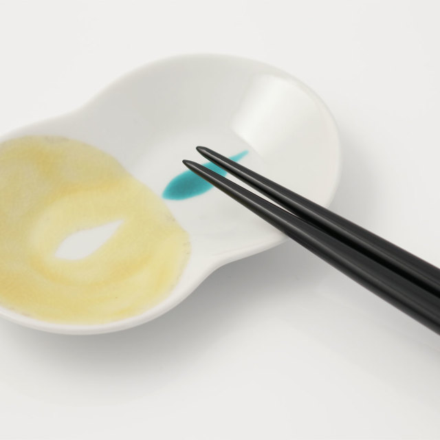 藤井漆工 夫婦箸 椿　黒