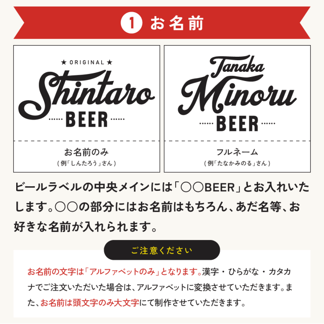 名入れビール「メイメイビール(洋風)」名前入りのビールギフト330mlの6本セット(IPA3本、WHITE3本)