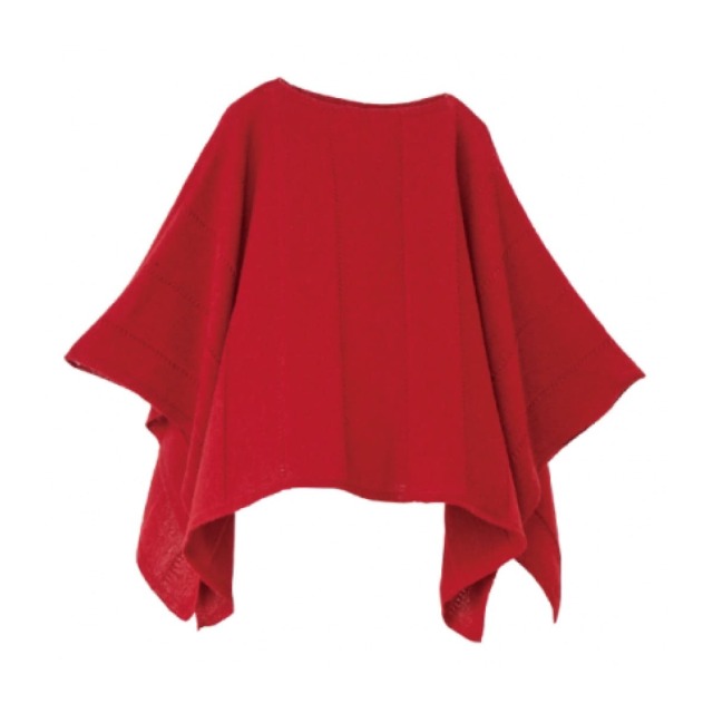 mino］冬 yoko-L ベビーアルパカ&ウール｜ボーダー（オレンジ）[164-08-02]