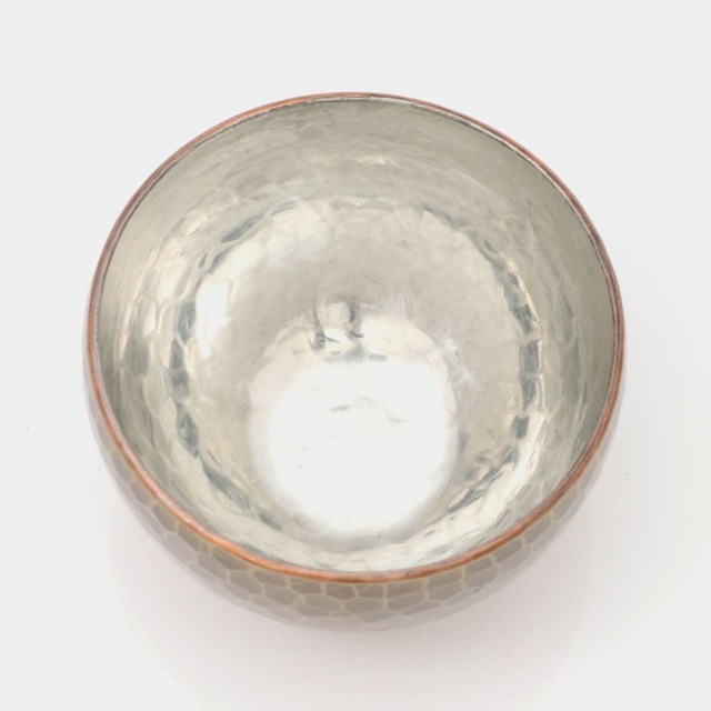 清雅堂］鎚起銅器｜酒器「ぐい呑み」生地色（口径50mm、容量50ml