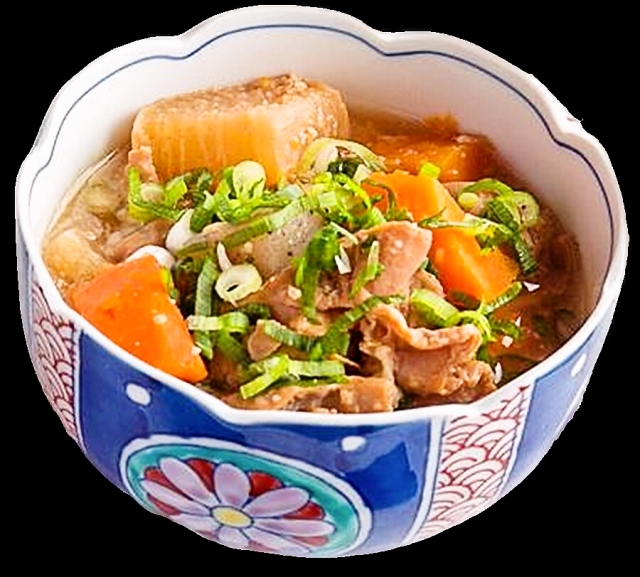 もつ煮味噌盛付