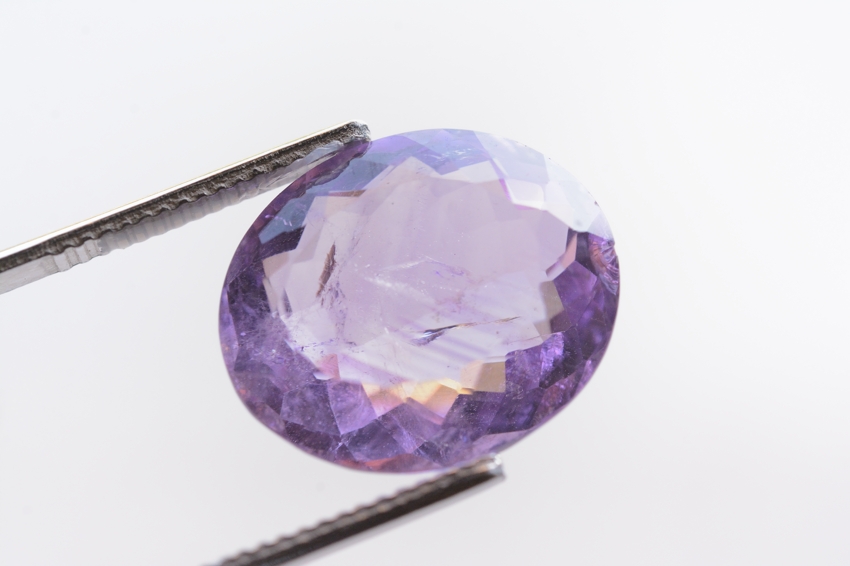 ファントムピンクアメジスト【17】天然石ルース（19.5×13mm）