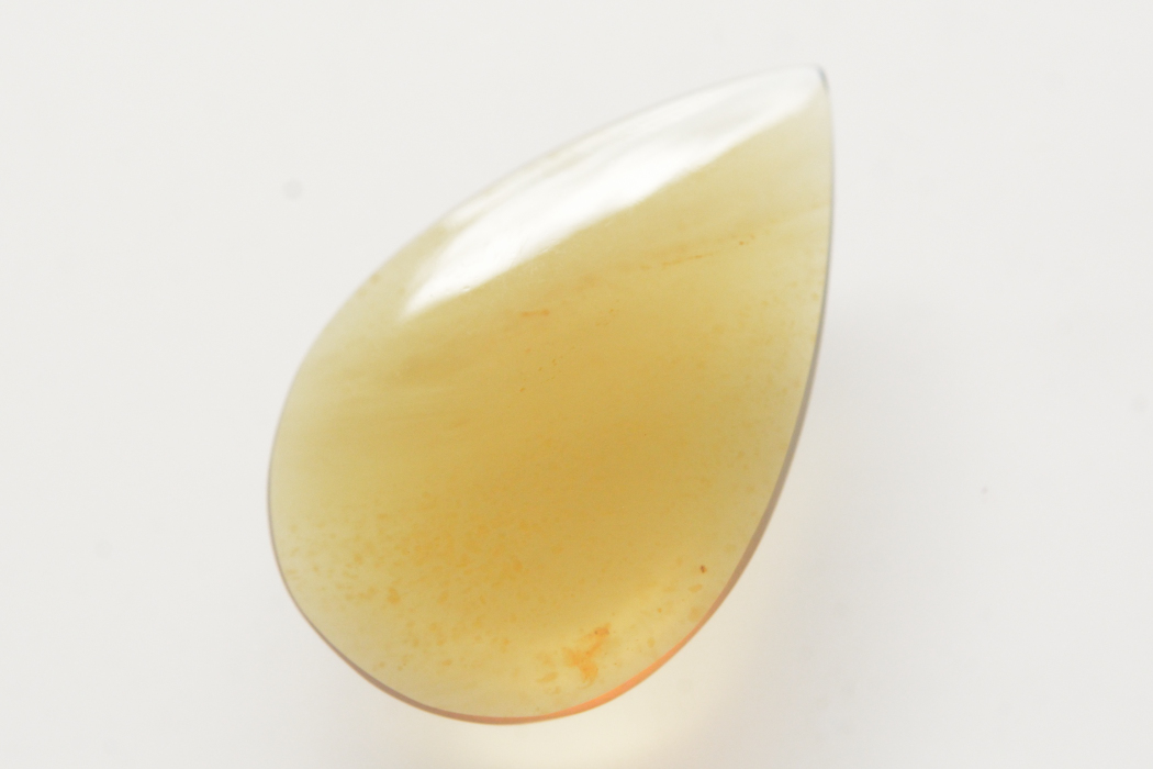 ブルーアンバー【38】天然石ルース・カボション（26.5×17mm）