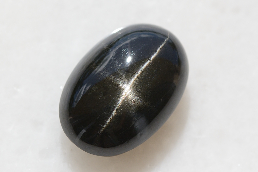 ブラックスター【11】天然石ルース・カボション　（28.5×20mm）