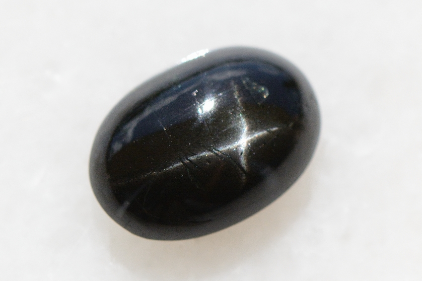 ブラックスター【21】天然石ルース・カボション　（17×12mm）
